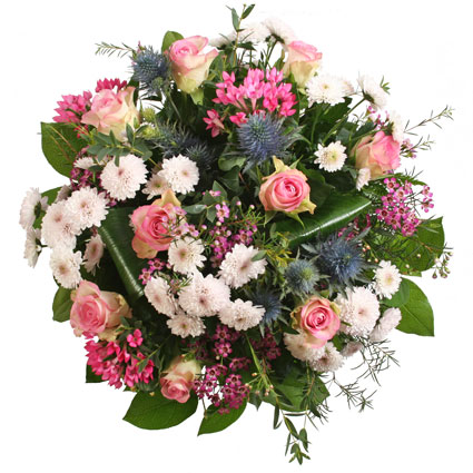 Flower delivery. Flower bouquet inspired by the Pisces zodiac sign.